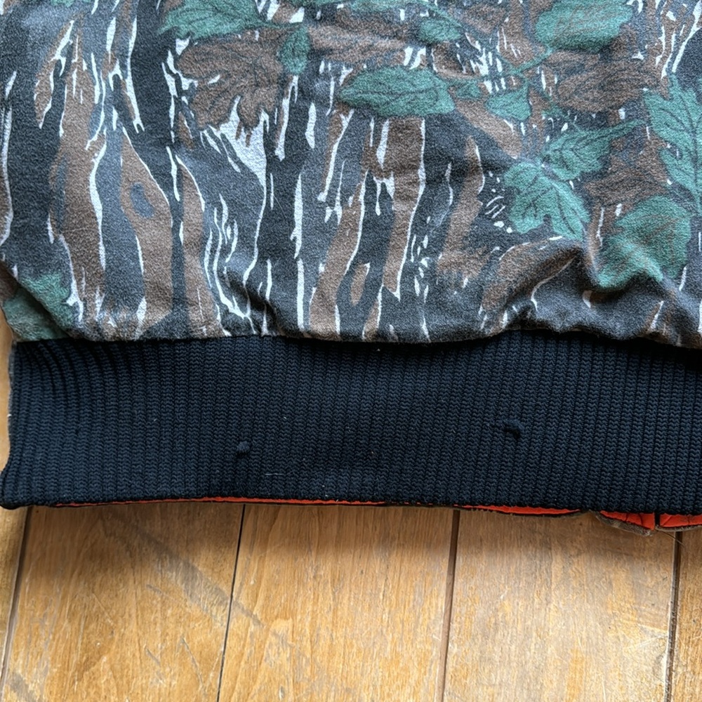 vintage camo reversible bomber jacket large - Picture 5 of 7